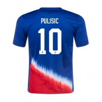 Fotbalové Dres Spojené Státy Christian Pulisic #10 Venkovní Copa America 2024 Krátký Rukáv